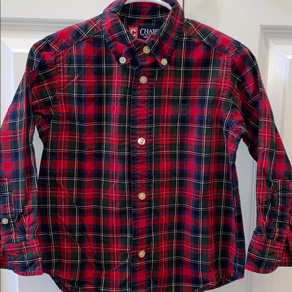 Chaps Other - Chaps plaid boys shirt.  Size 3T. Red/Green Plaid.